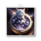 catgoodsの猫と宇宙の時計 アクリルキーホルダー