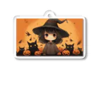 ほのぼのの魔女っ子MEGU ハロウイン風 Acrylic Key Chain