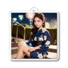 ゆきのAI美女グッズのゆき　AI美女(浴衣ver) Acrylic Key Chain