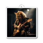 Gavi'sのRockなCat 猫ギターバージョン2 Acrylic Key Chain