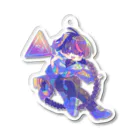 すし缶の標識男子　赤 Acrylic Key Chain