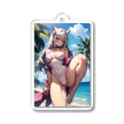 RGセクシーガールの猫耳娘 Acrylic Key Chain