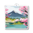 シンゲンの日本の風景 Acrylic Key Chain