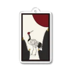 WebArtsのHanafuda January Design "Pine and Crane" Acrylic Key Chain