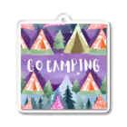 Rico294のカラフルテントでGO CAMPING アクリルキーホルダー