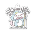 itsuto-こねこしょうしょうめんへらのひらがな「とってきいたあああ」 Acrylic Key Chain