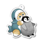 mofusandのサメにゃんペンギン吸い アクリルキーホルダー