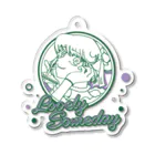 LovelySomedayのラブサムのロゴ（緑） Acrylic Key Chain