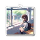 AI Creative Hub（AIクリエイティブハブ）の窓際の女子高生 Acrylic Key Chain