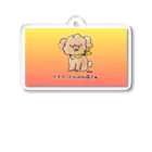 トイプードルのお爺さんのトイプードルのお爺さん オラオラオレンジ Acrylic Key Chain