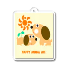 Hiromaro のHAPPY ANIMAL LIFE  Acrylic Key Chain