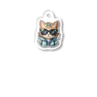 R-KAMIのサングラス猫2 Acrylic Key Chain