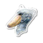 森口慶一　絵画グッズ　の色鉛筆画　『ハシビロコウ』 Acrylic Key Chain