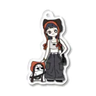 もふもふもんすたぁのもんすたぁと女の子（No.1） Acrylic Key Chain