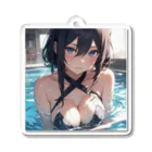 neko_28のセクシー水着のお姉さん1 Acrylic Key Chain