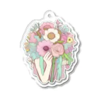 Unicorn0のFlower アクリルキーホルダー