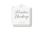 "Positive Thinking"の"Positive Thinking" Acrylic Key Chain