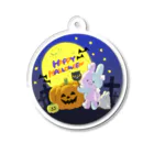 ミライク・カラのハッピーハロウィンうさちゃん Acrylic Key Chain