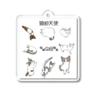 てきとうの猫の可愛さは猫派の天使 Acrylic Key Chain