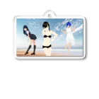 nanaozakaの三人娘のグッズ Acrylic Key Chain