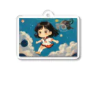 くま屋のSpacebound Girl Acrylic Key Chain