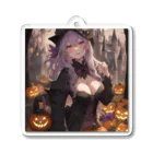 ５６アイテムズのハロウィン魔女 Acrylic Key Chain