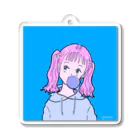 domyak.comのふうせんがーる Acrylic Key Chain