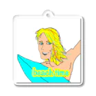 okitahiromuのbeach time Acrylic Key Chain