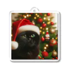 kurone🐈‍⬛の黒猫のクリスマス🐈‍⬛🎄 アクリルキーホルダー