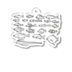 イカめしの魚群 －無表情－ Acrylic Key Chain