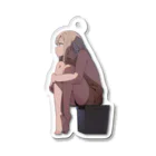 がーるずぱれっと ぷろじぇくとのお座り女の子 _no.3 Acrylic Key Chain