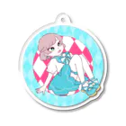 ぽいどのゆめかわroomのHappy Halloweenコラボイラスト Acrylic Key Chain