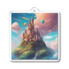 G7のショップの幻想の楽園  Fantasy Haven Castle Acrylic Key Chain