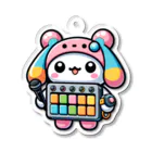 Team BlackPadsのパッド子ちゃん｜Team Blackpads x Urinamiコラボシリーズ Acrylic Key Chain