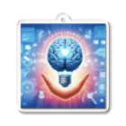 脳力療法研究所【TEAM 脳RK】の脳と愛のアート Acrylic Key Chain