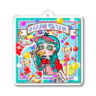 カラフルパレットのGUMGUM アクリルキーホルダー