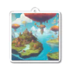 G7のショップの 幻想の浮遊アイランド コレクション（Fantastical Levitating Islands Collection） Acrylic Key Chain