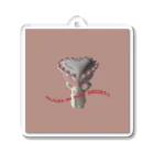 slices_in_time_societyのheart head girl  Acrylic Key Chain