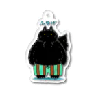 そのへんの黒猫のふゆげ猫 Acrylic Key Chain