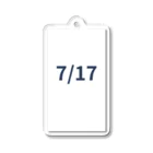 AY-28の日付グッズ　7/17バージョン Acrylic Key Chain