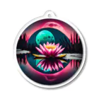 RetrowaveFlowerのRetrowaveFlower-睡蓮- Acrylic Key Chain