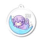 絵咲まくら🧪＠オフトゥン研究所🛏お絵描きVtuber💜のおやすみキーホルダー Acrylic Key Chain