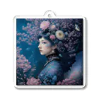 ZZRR12の「夜桜の幻想：桜の精霊」 - "Night Sakura Fantasia: Spirit of the Cherry Blossom" Acrylic Key Chain