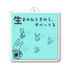 ぶんぶんまるふみ（ぶんちゃん）の「生まれたときから、すべってる」ジャケット画像 Acrylic Key Chain