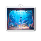 卯月なのかのWonder Houses Journey　〜いつか夢見た遊び心の旅〜　No.3「MARINE DAYS」 Acrylic Key Chain