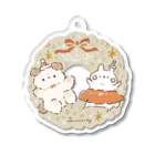 ＊momochy shop＊のちゃぷもちのクリスマス Acrylic Key Chain