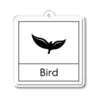 ミニマルくんの四角におさまるBird Acrylic Key Chain