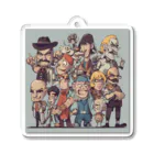 Ancoのグリッドダラー Acrylic Key Chain