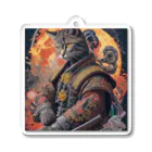 ZZRR12の「猫舞う戦士の神響：武神の至高の姿」 Acrylic Key Chain