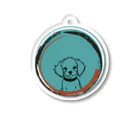 sloth_giraffeの可愛い子犬 Acrylic Key Chain